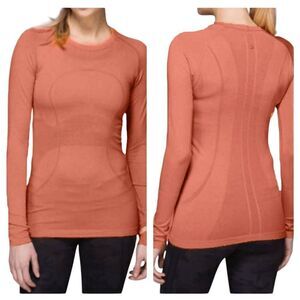 LULULEMON ATHLETICA Swiftly Tech Long Sleeve Crew Size 8